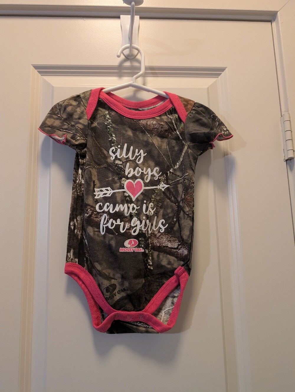 Silly Boys Camo Is For Girls Baby Girl Onesie